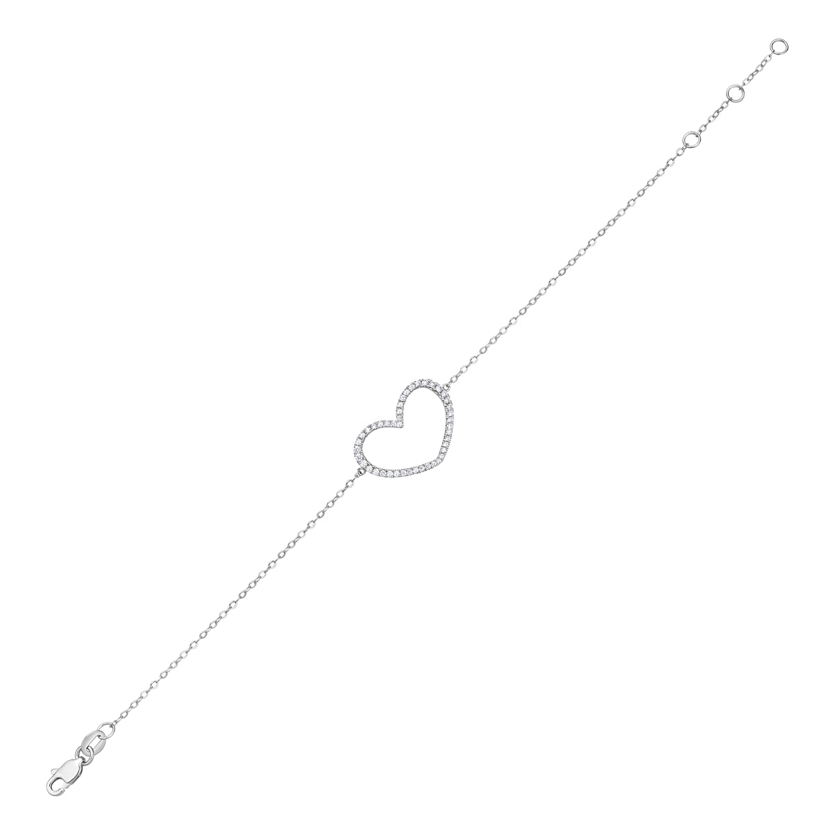 AB154056Y - Bracelet 14KY/3.1G 44RD-0.27CT