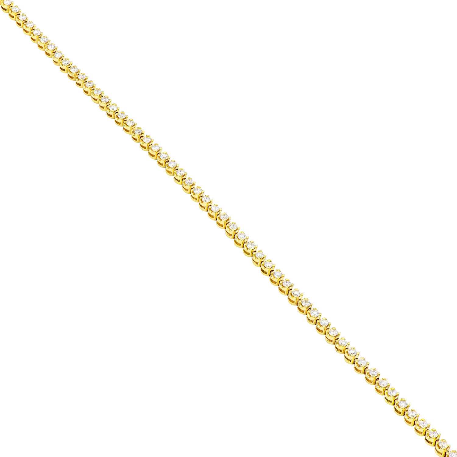 14K Yellow Gold Diamond Bracelet, 0.93ct