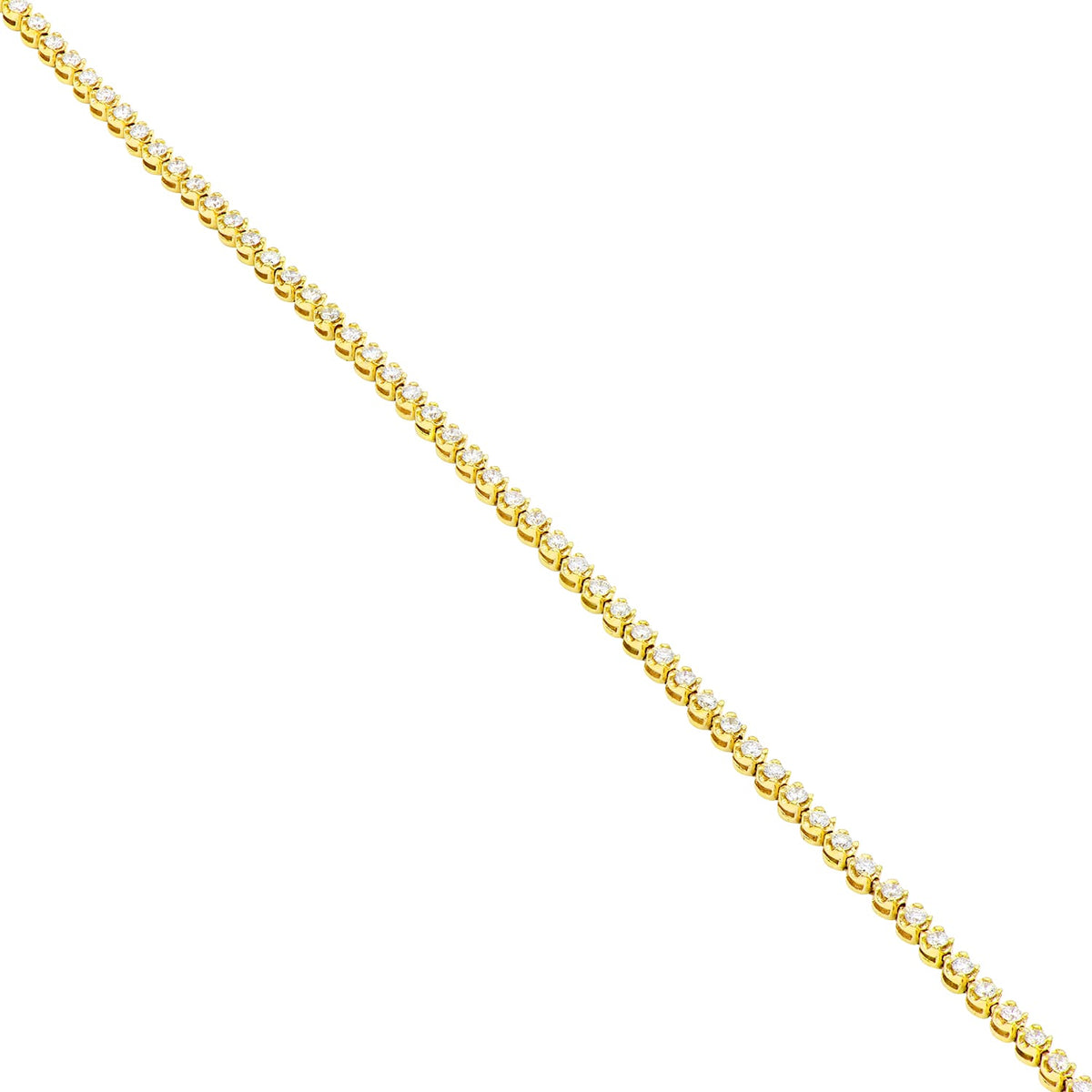 14K Yellow Gold Diamond Bracelet, 0.93ct