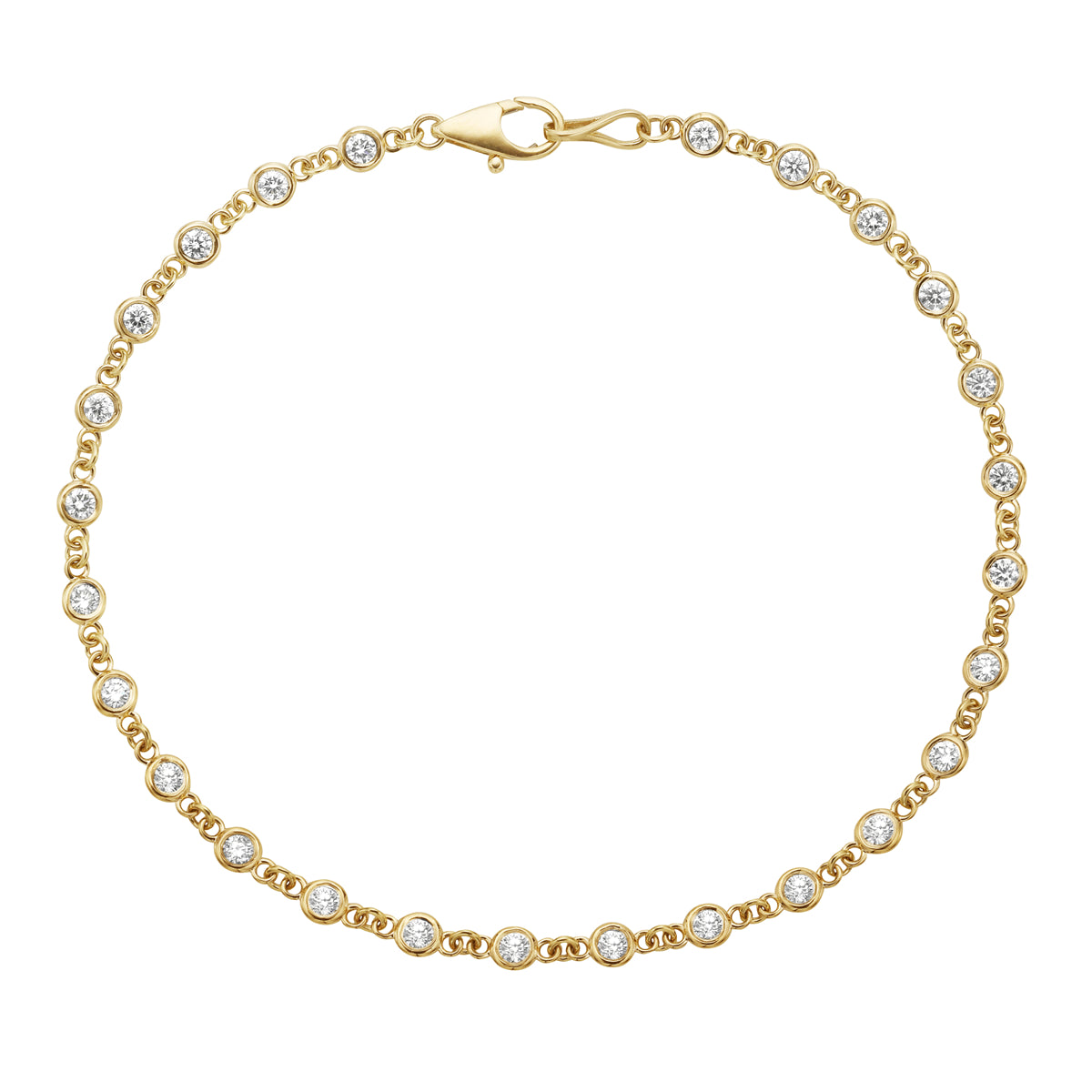 AB154156Y - Bracelet 14KY 26RD-0.93CT