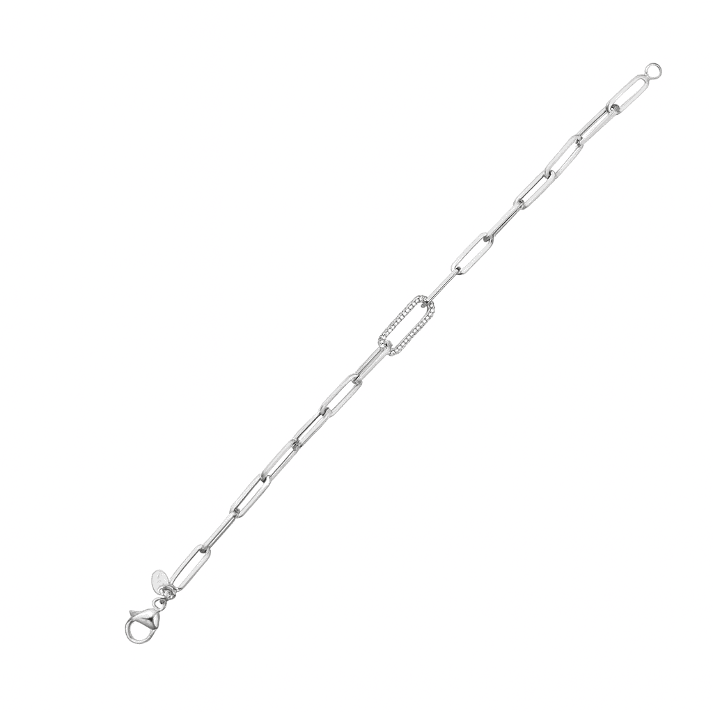 14K White Gold Diamond Bracelet, 0.36ct