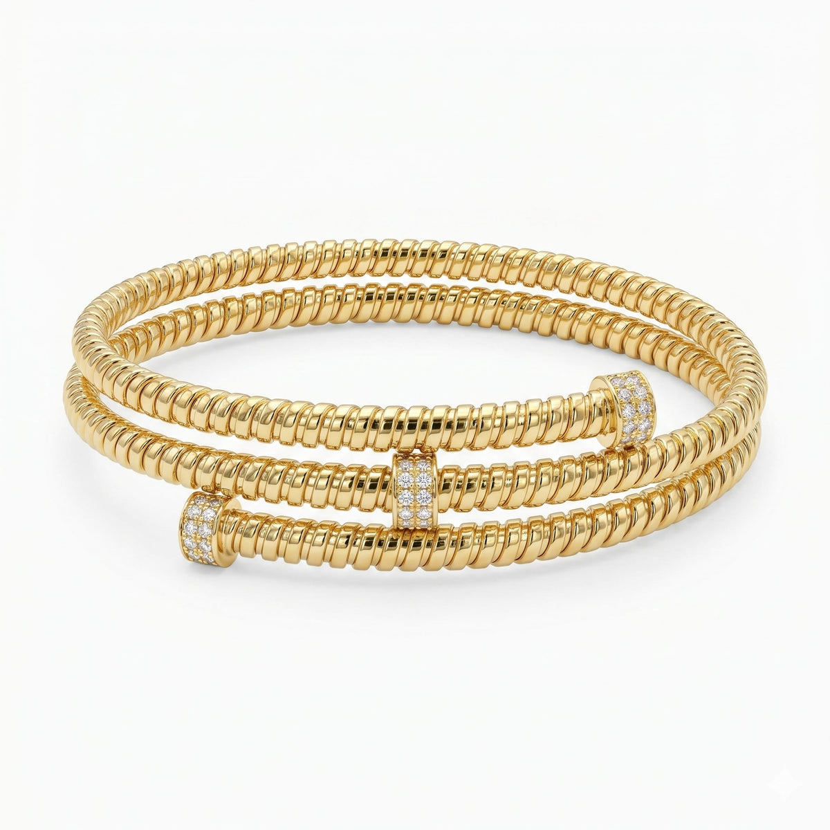AB157079Y - Bracelet 14KY/12.9G 30RD-0.15CT