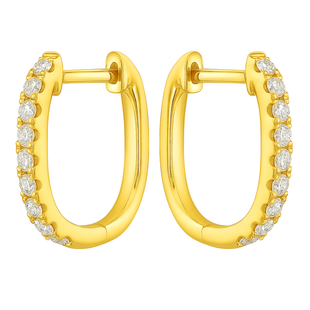 AE155689Y - Earrings 14KY/2.3G 18RD-0.32CT
