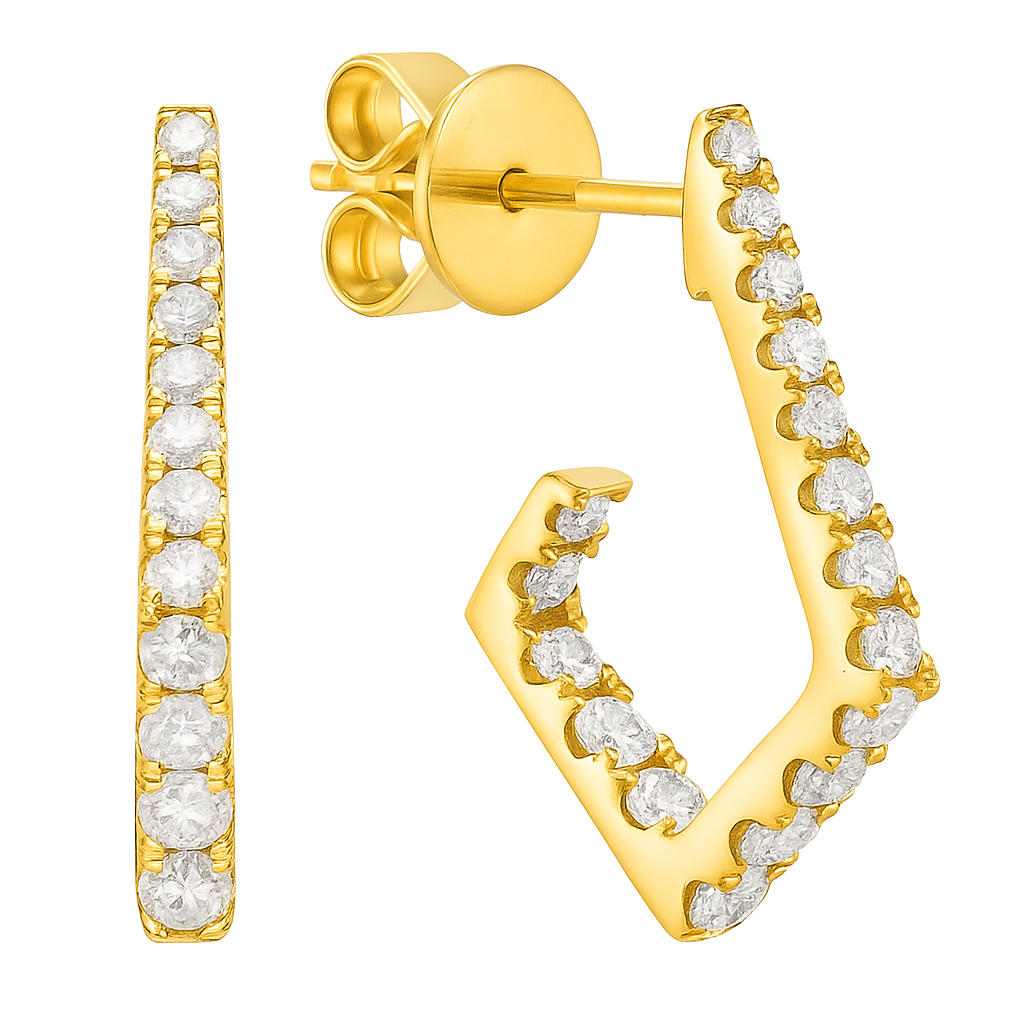AE155694Y - Earrings 14KY/2.0G 34RD-0.62CT
