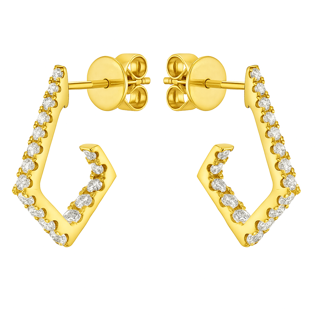 AE155694Y - Earrings 14KY/2.0G 34RD-0.62CT