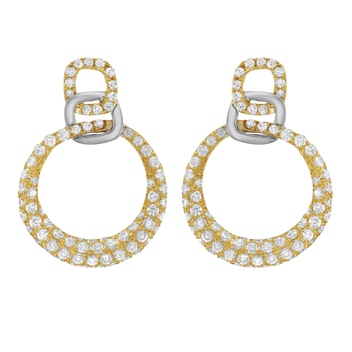 AE155938Y - Earrings 14KWY2.1G 146RD-0.88CT