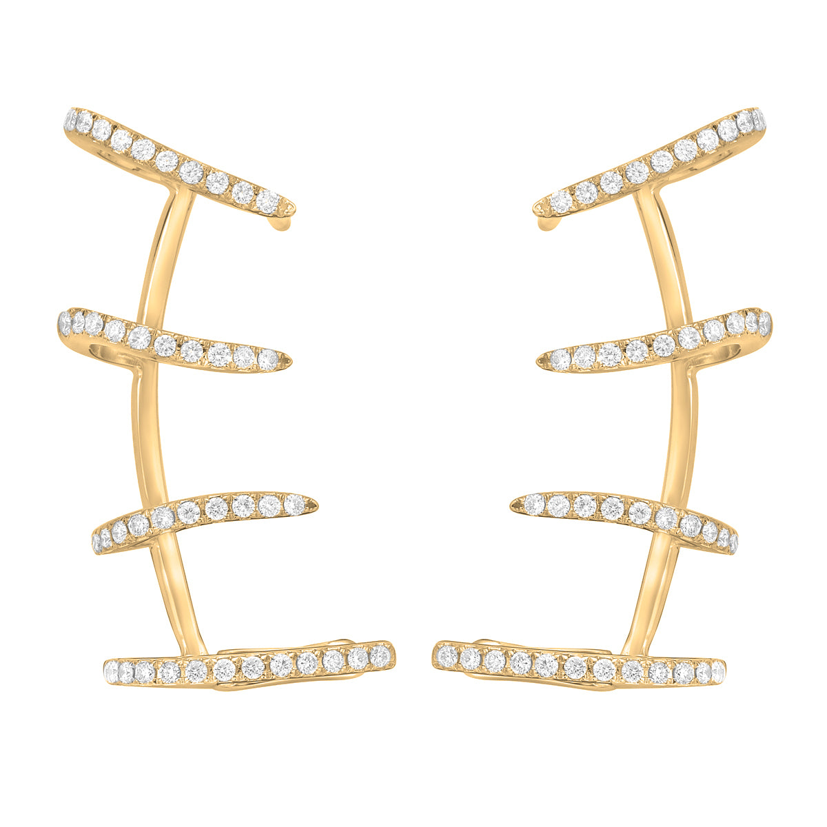 AE156098Y - Earrings 14KY/4.3G 84RD-0.34CT