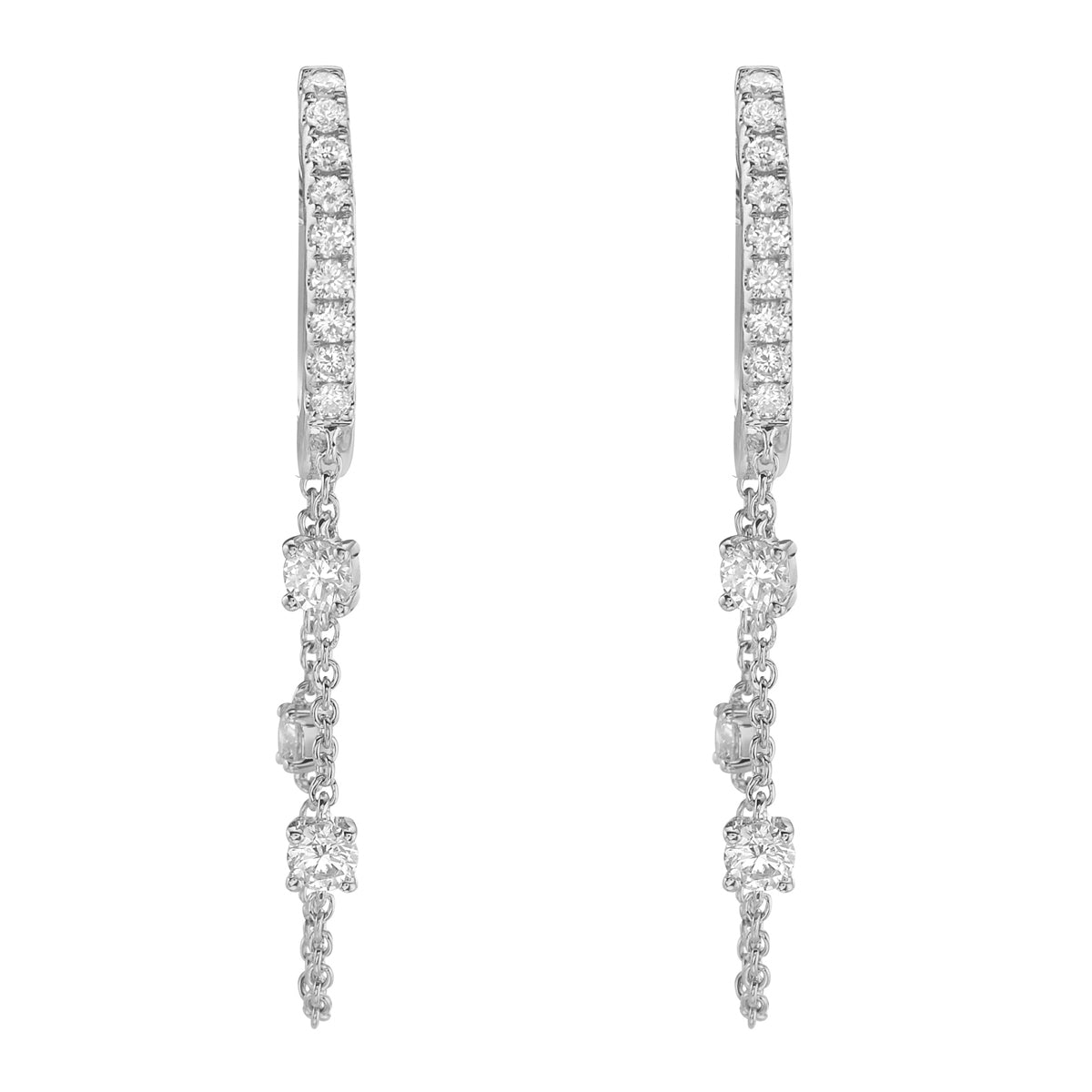 AE156178 - Earring 14KW/1.60G 24RD-0.37CT