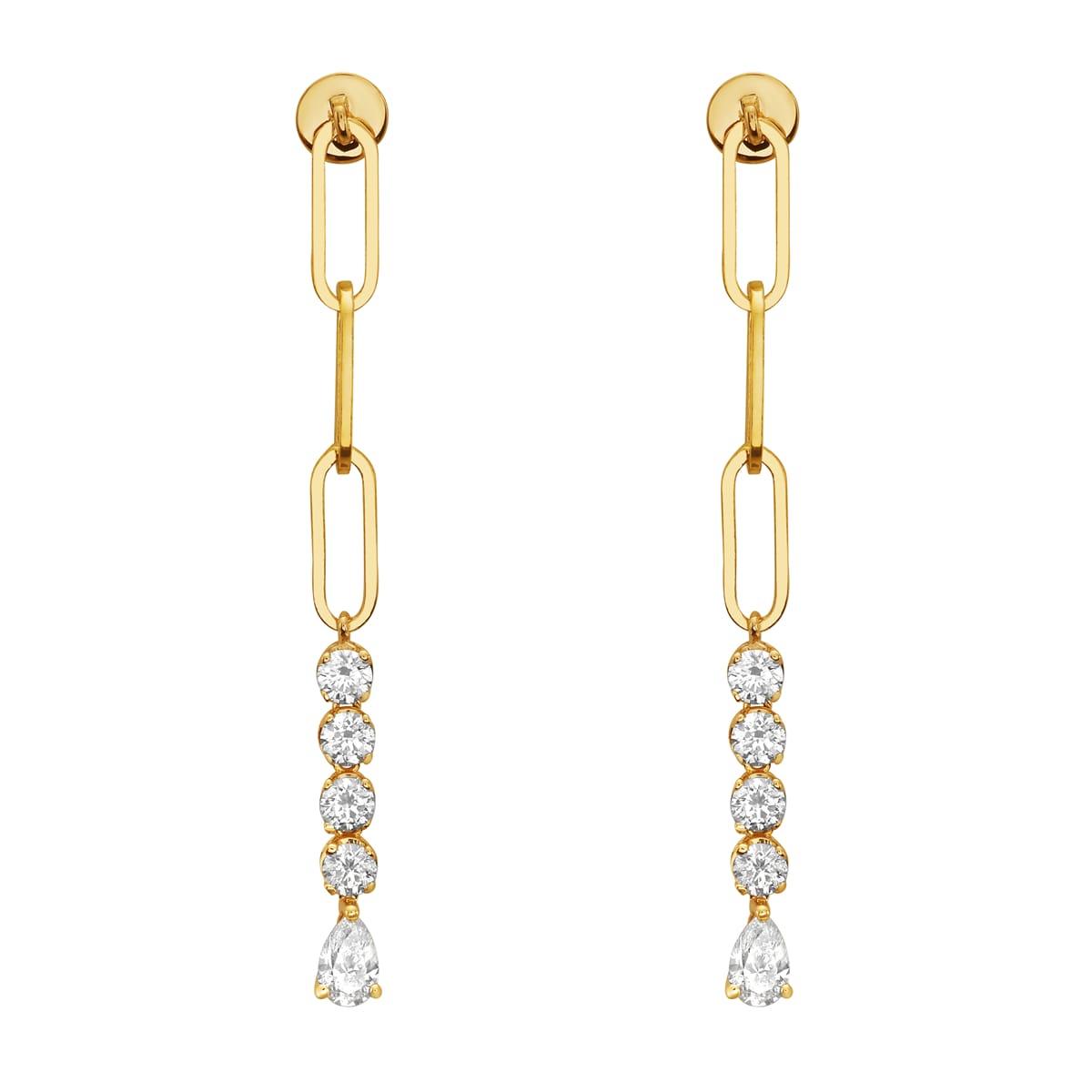 14K Yellow Gold Pearl Earrings, 8-9mm, 1.02ct