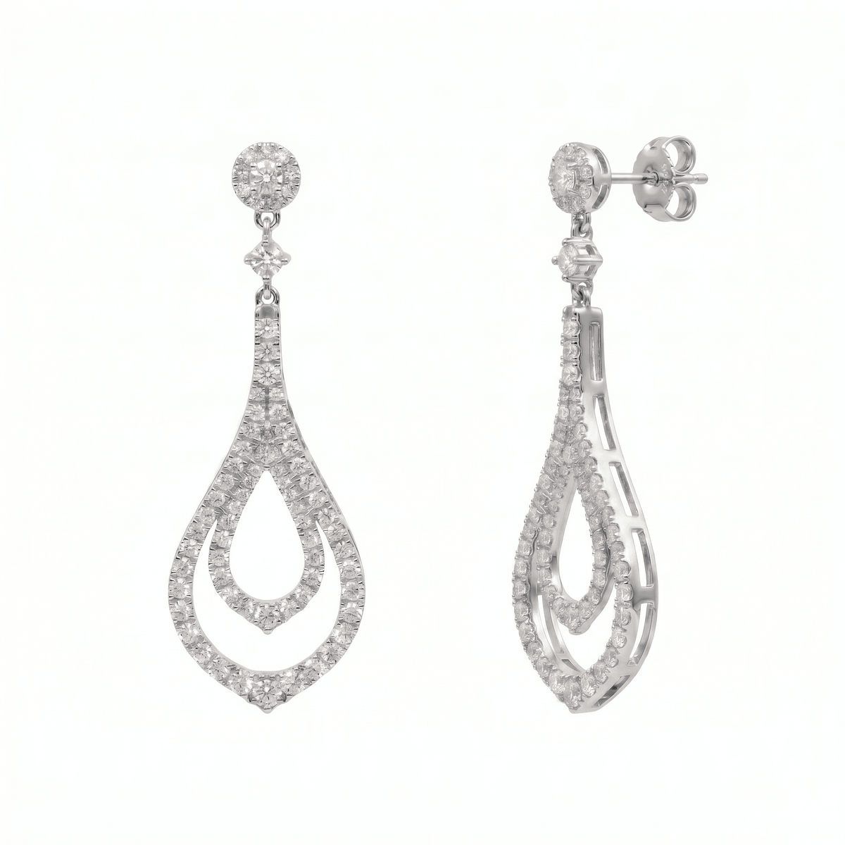 AE156962 - Earring 14KW/6.54GR 174RD-2.13CT