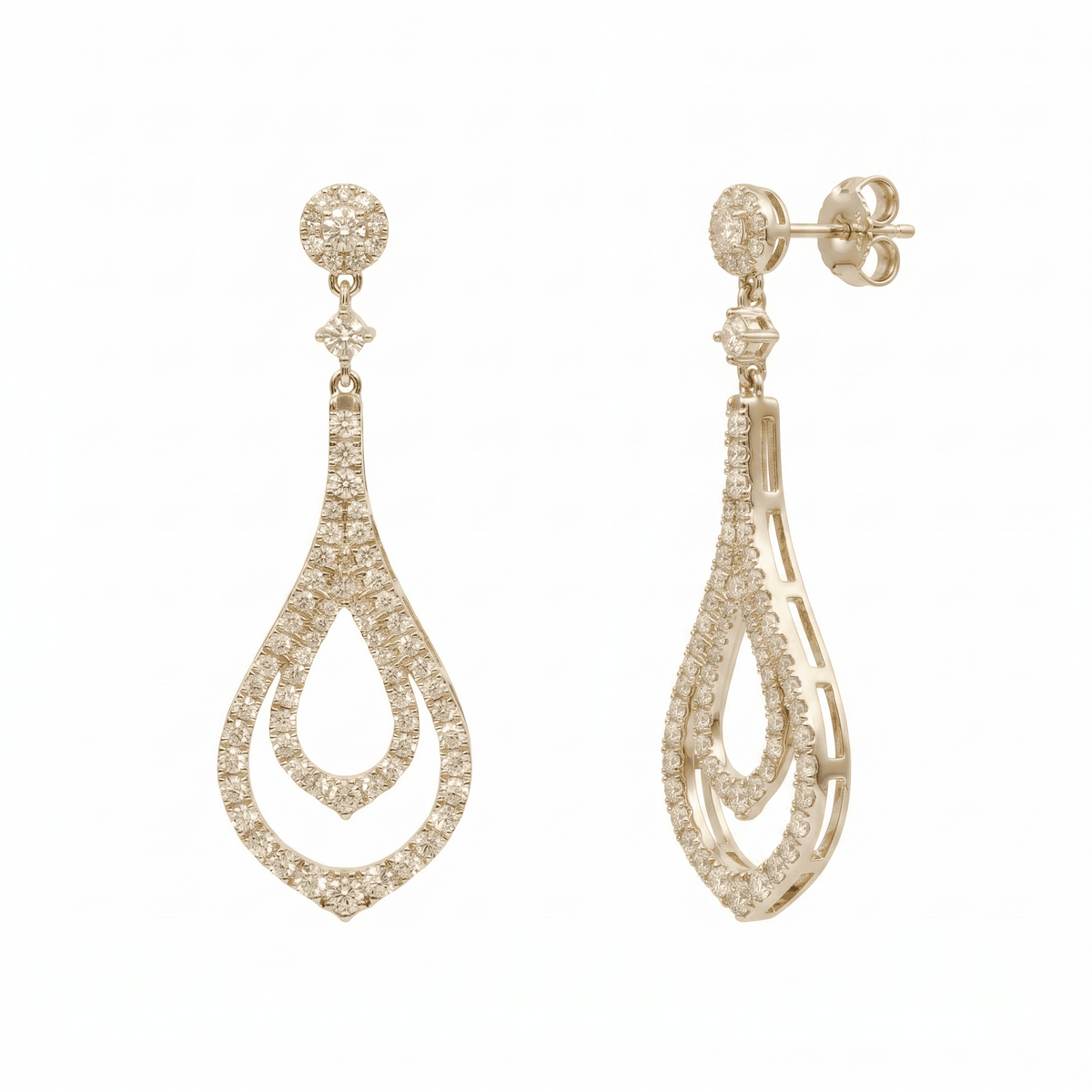 AE156962Y - Earring 14KW/6.54GR 174RD-2.13CT