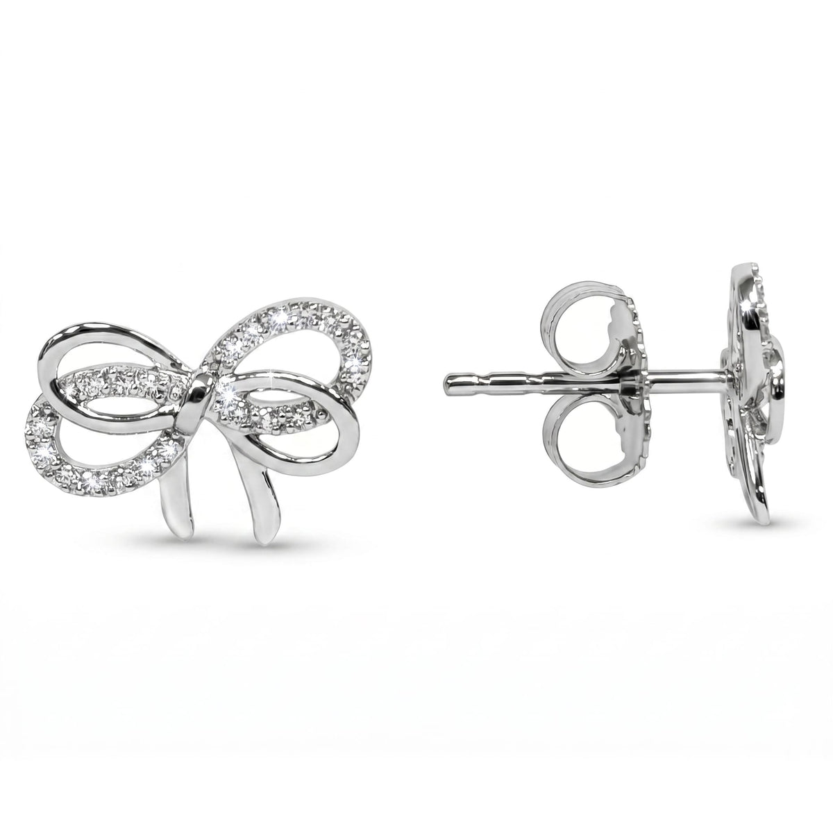 AE156972 - Earrings 14KW/1.7G 40RD-0.16CT