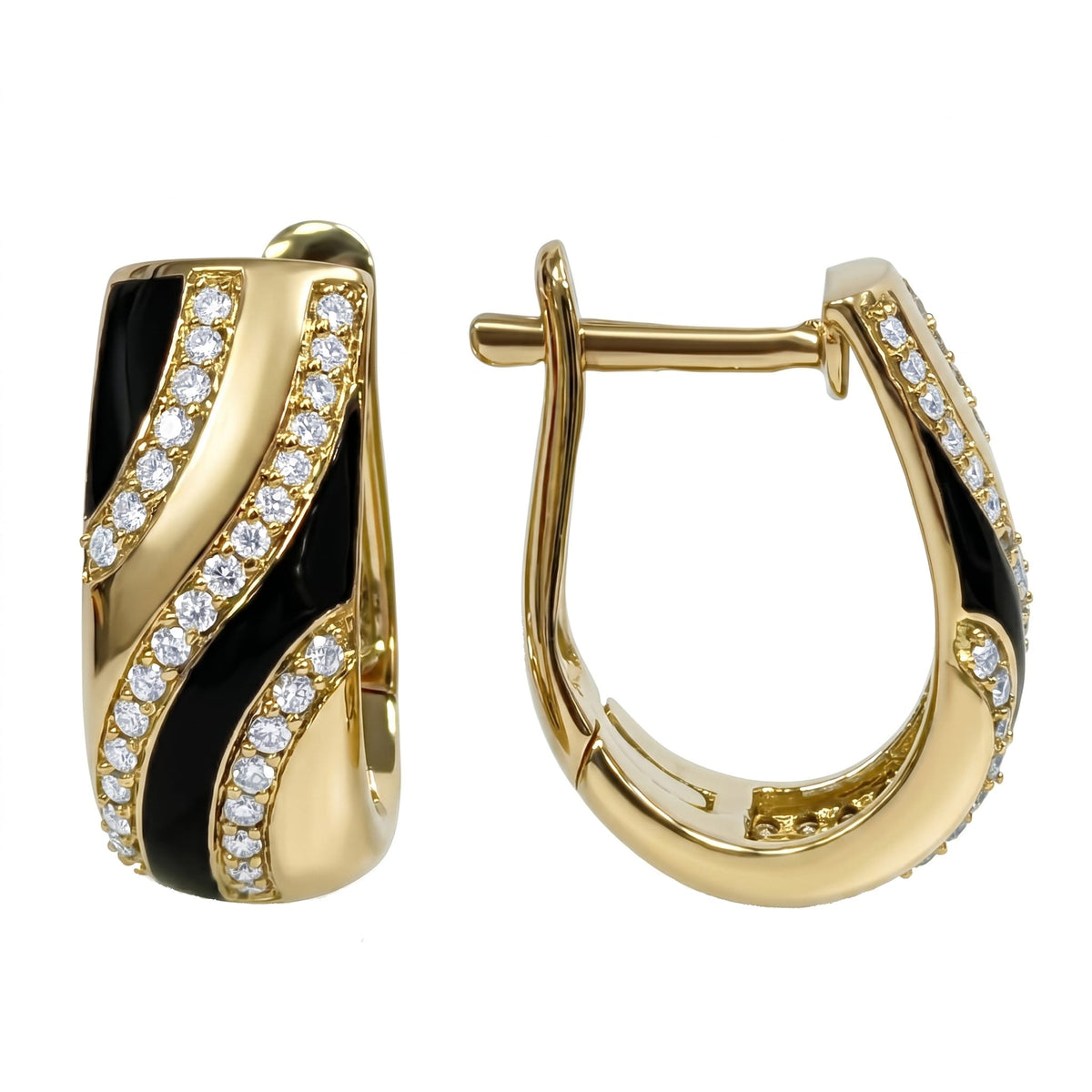 AE156978Y - Earrings 14KY/4.7G 74RD-0.27CT