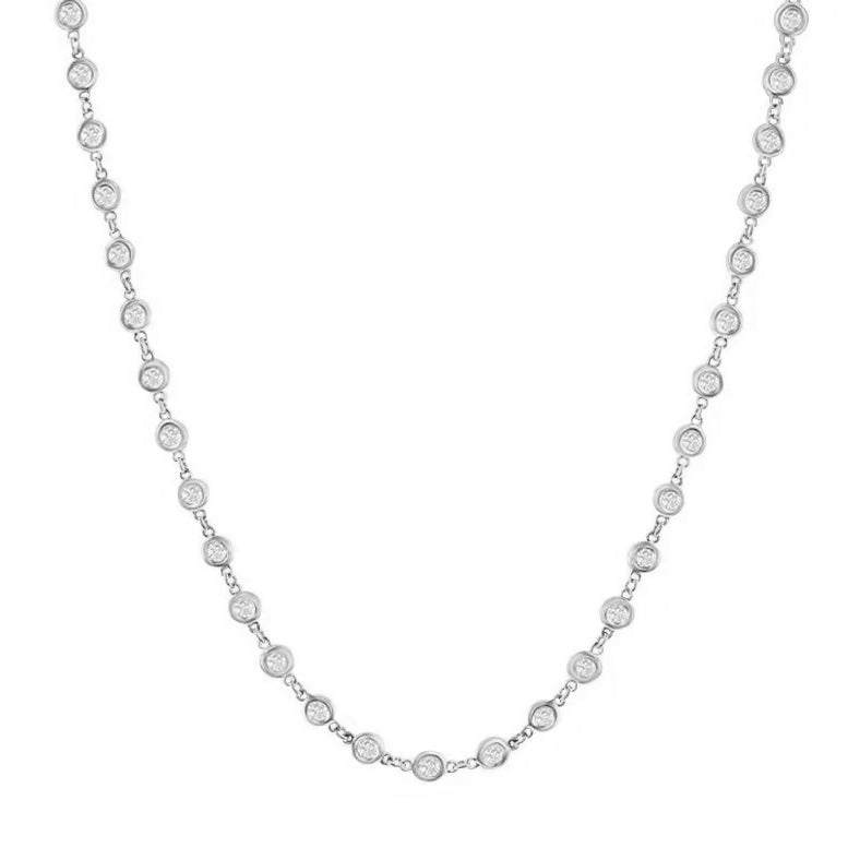 AN154156 - Necklace 14KW 65RD-2.30CT