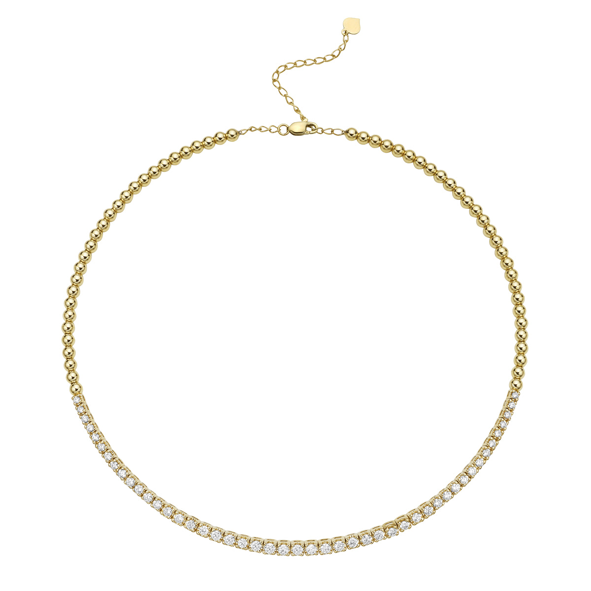 14K Yellow Gold 2.15CT Diamond Choker, 2.03ct