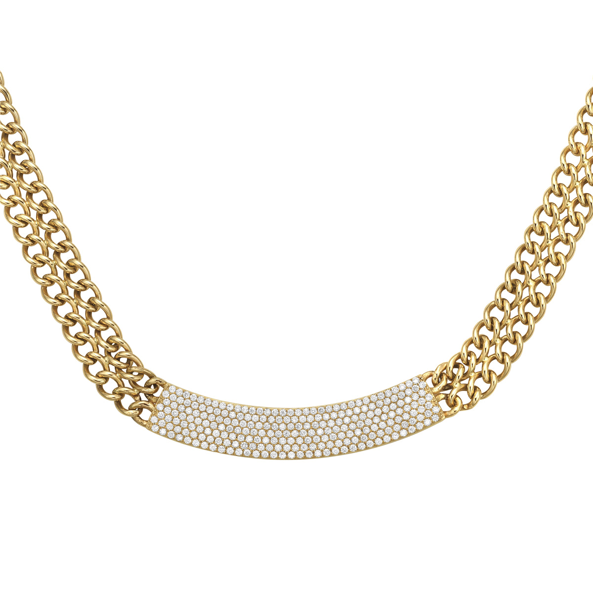 14K Yellow Gold Diamond Necklace, 1.94ct