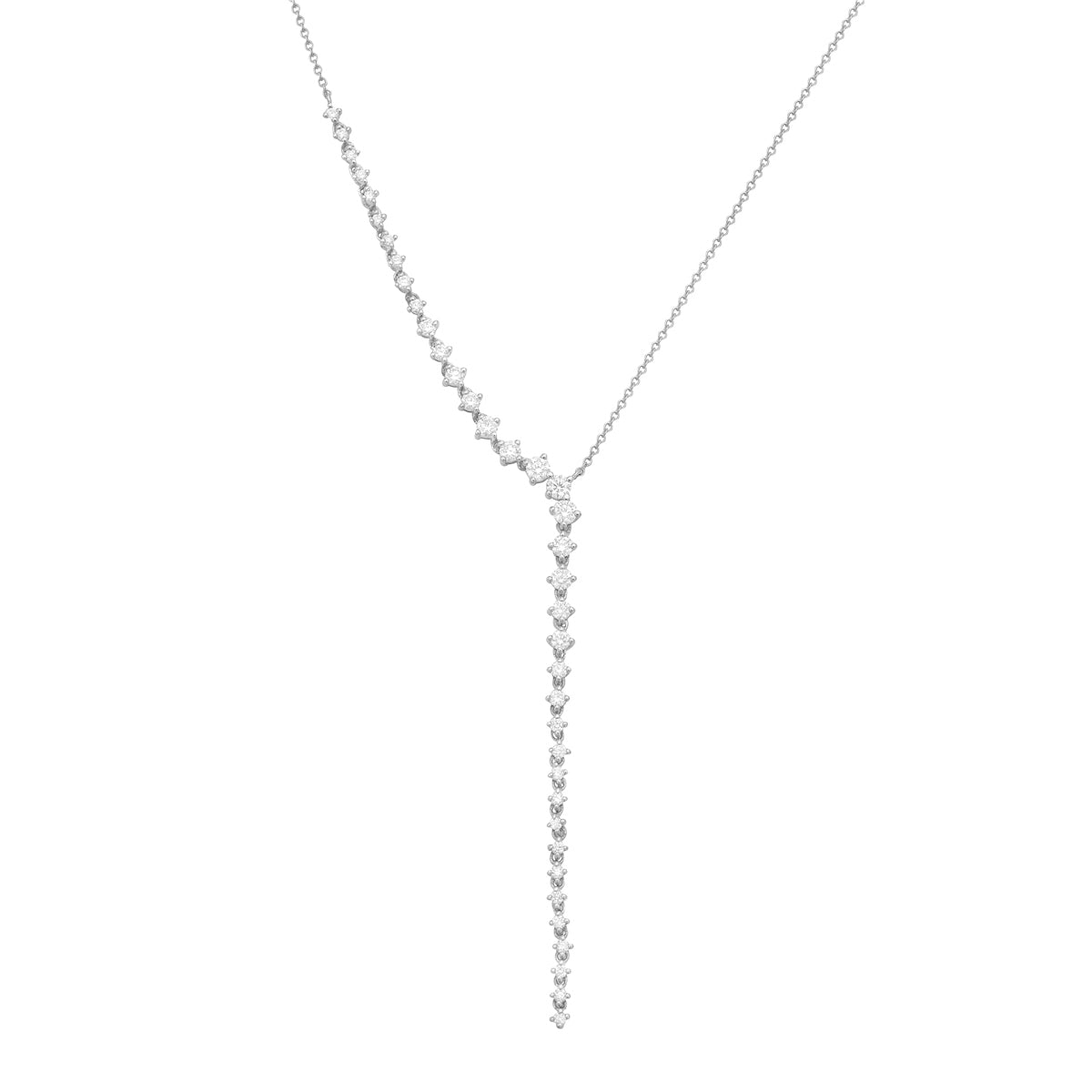 AN155545 - Necklace 14KW/2.1G 38RD-0.84CT