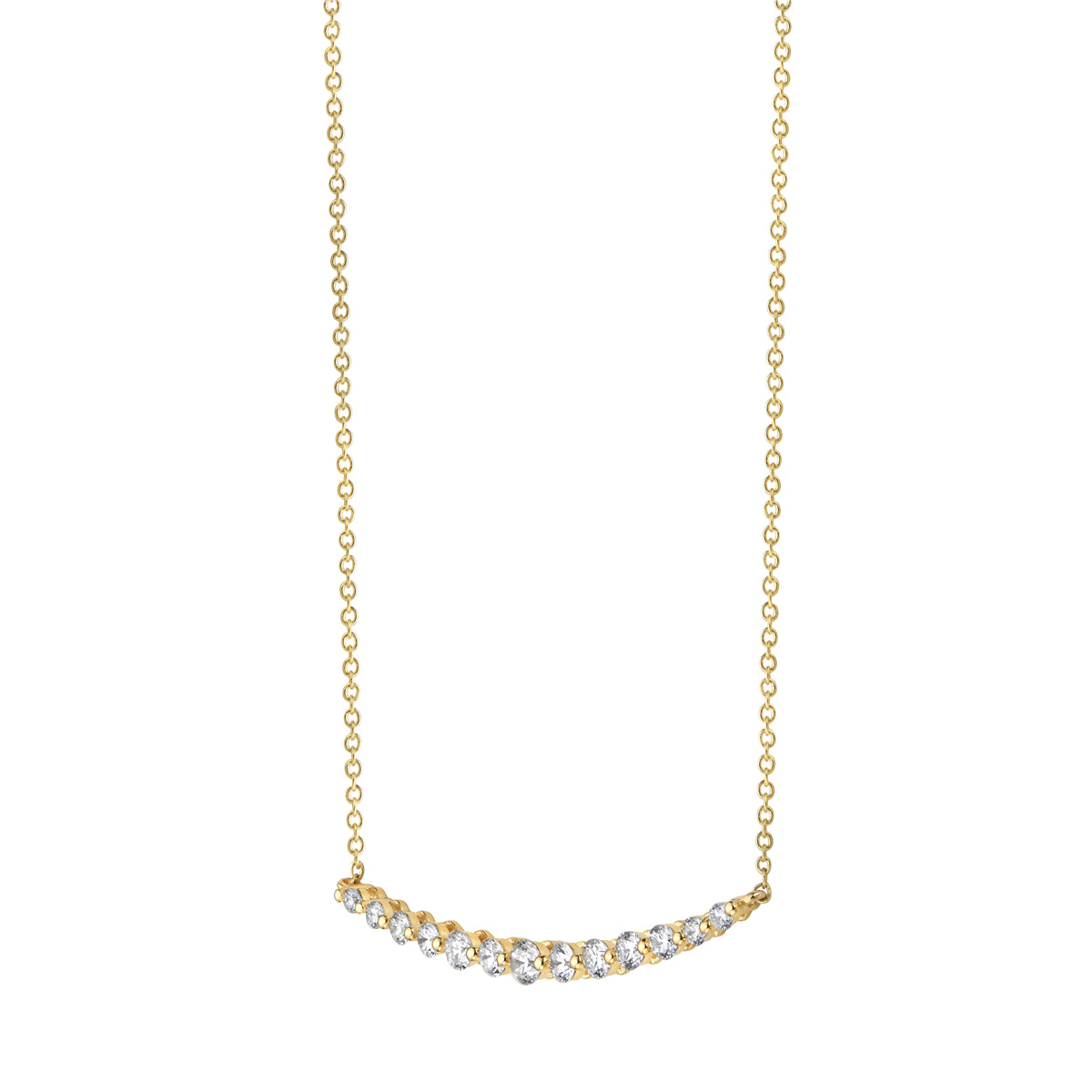 18K Yellow Gold Diamond Pendant, 0.56ct