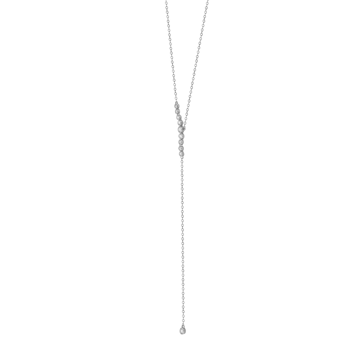 18K White Gold Diamond Pendant, 0.5ct