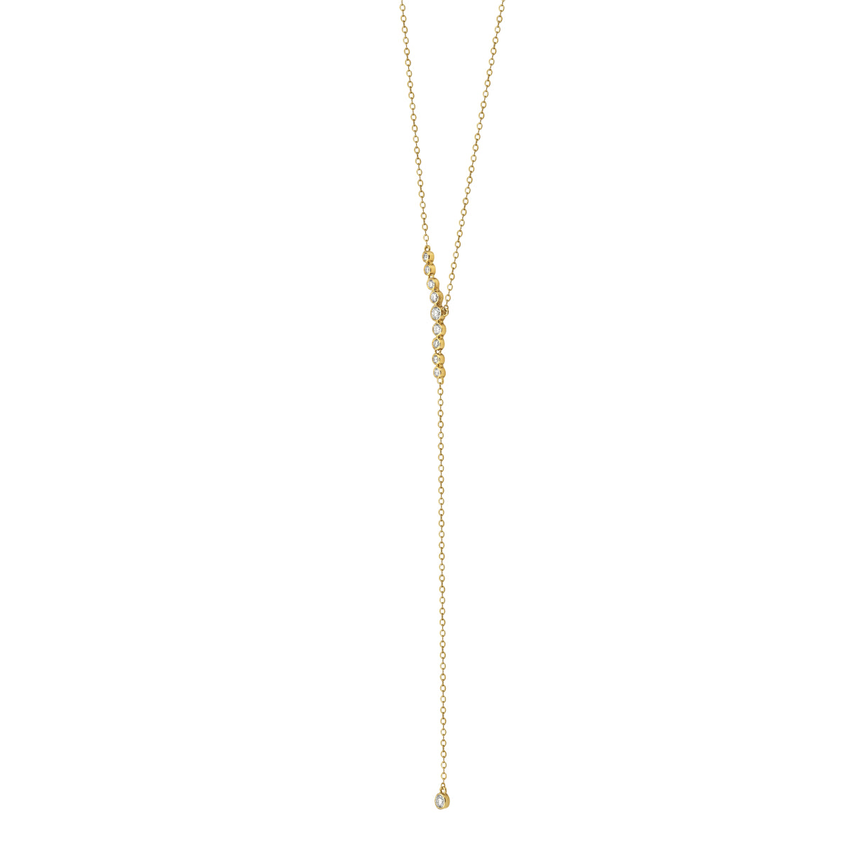 18K Yellow Gold Diamond Pendant, 0.5ct