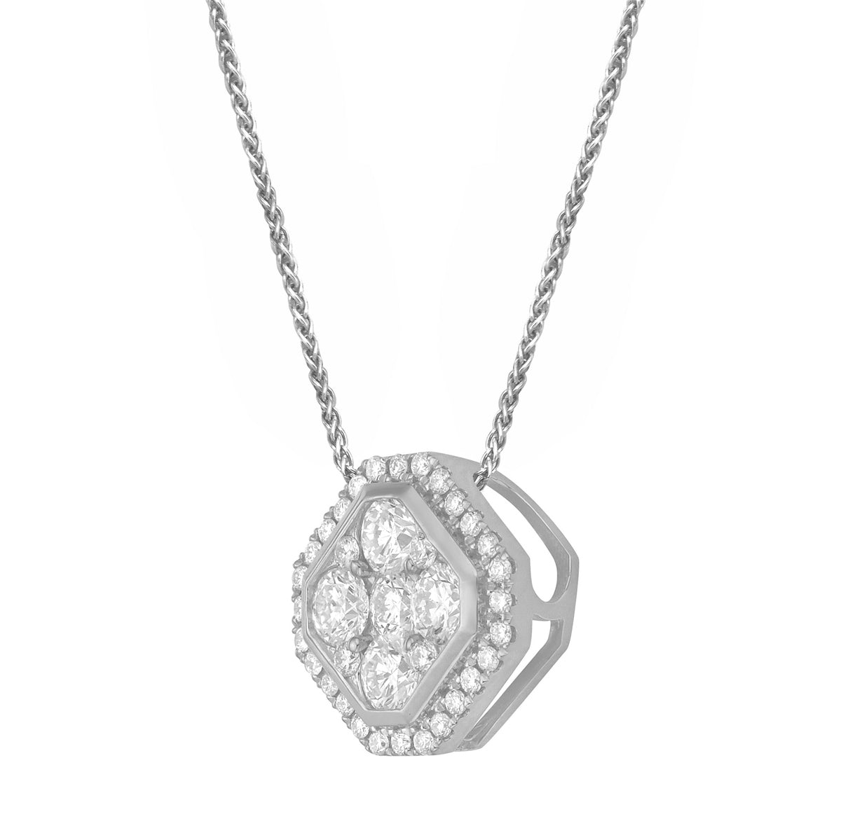 AP155076 - Pendant 14KW/1.3G 5RD-0.58CT 32RD-0.17CT