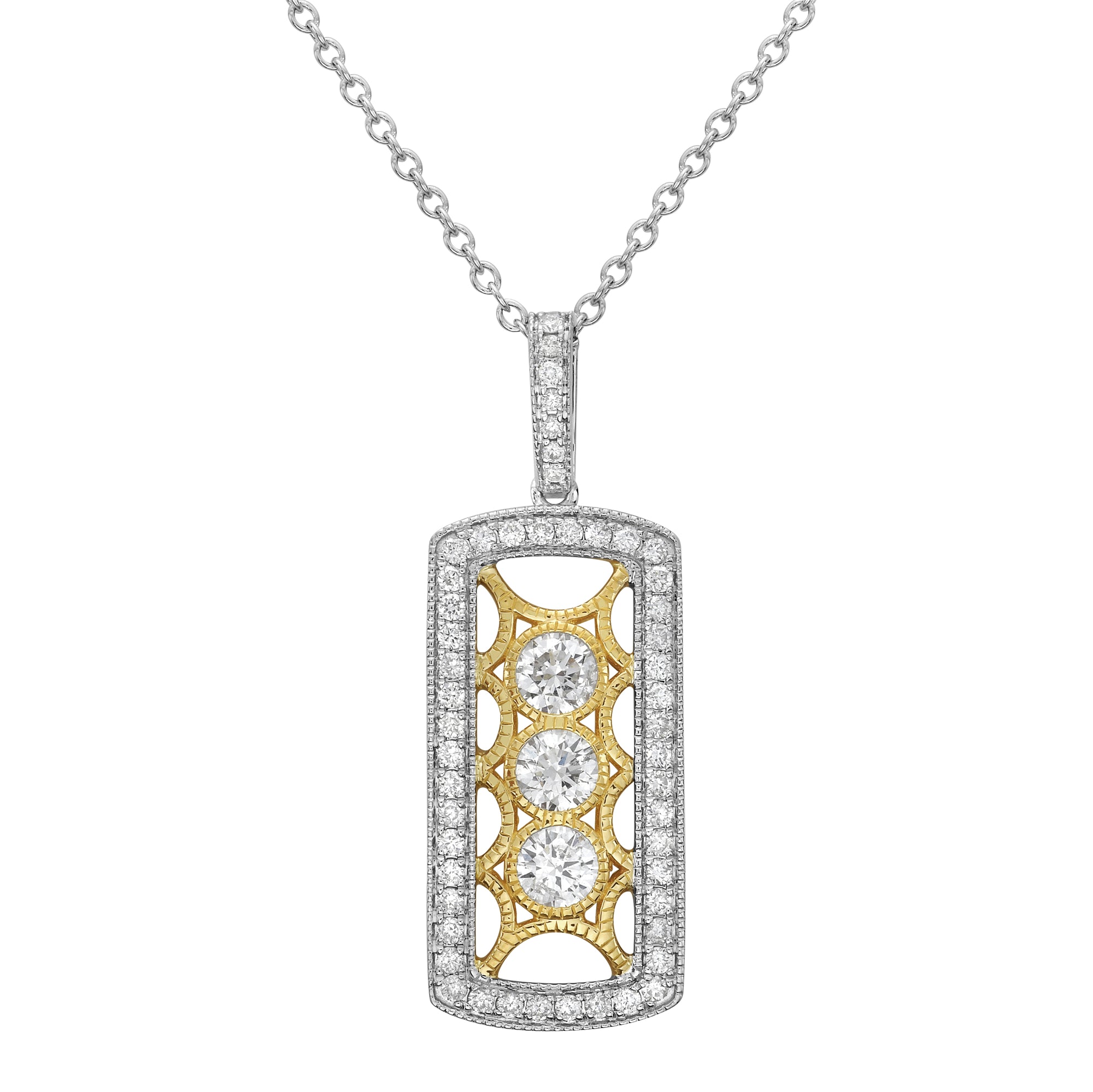 AP156160 - Pendant 14KWY/2.2G 3RD-0.46CT 52RD-0.29CT