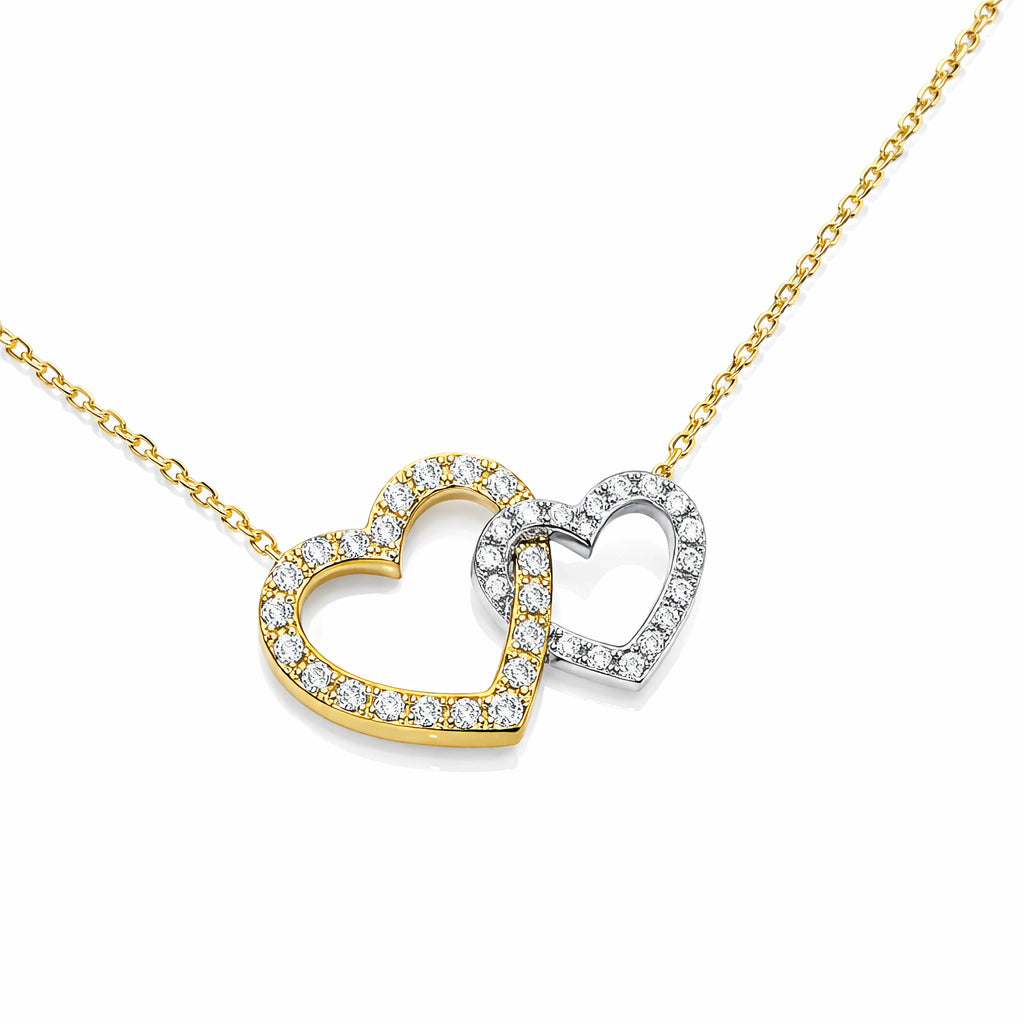 AP157011 - Necklace 14KWY/2.7G 41RD-0.35CT