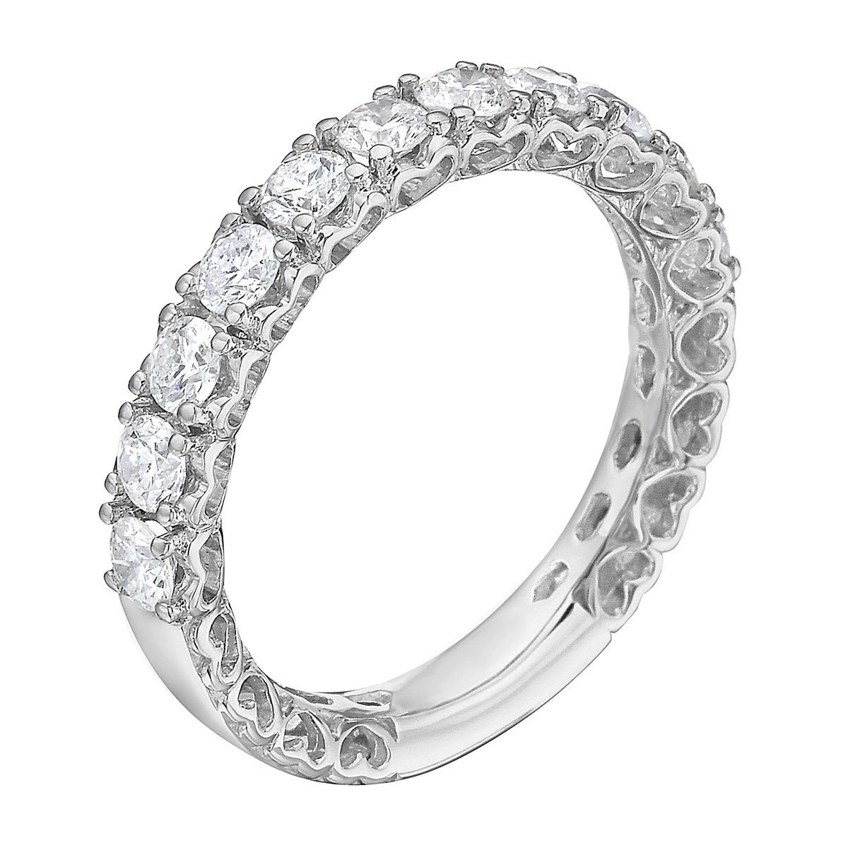 18K White Gold Fashion Diamond Ring, 0.93ct