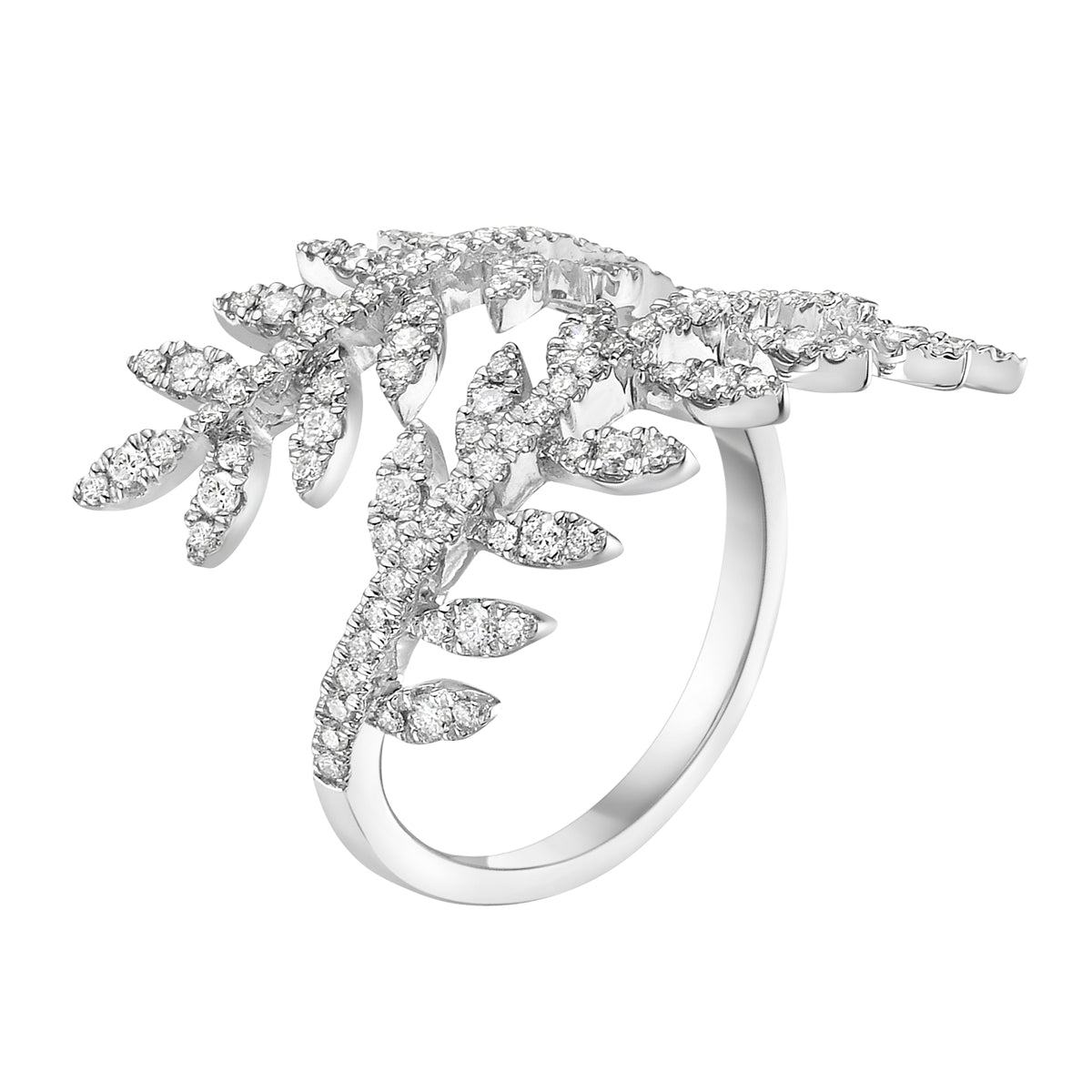 18K White Gold Fashion Diamond Ring, 0.68ct