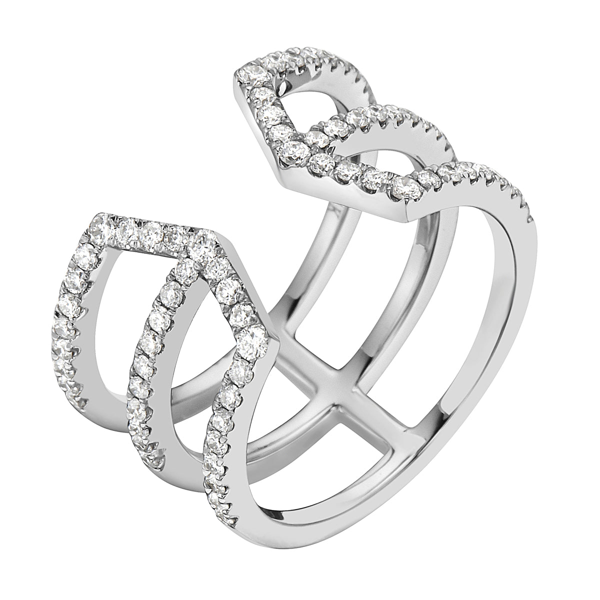 14K White Gold Diamond Ring