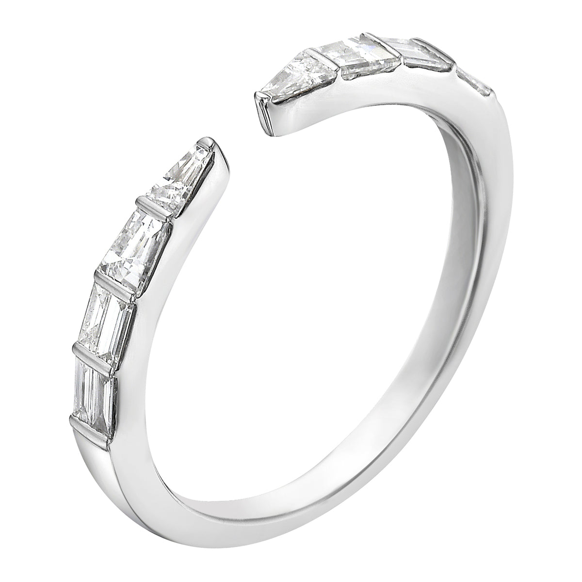 14K White Gold Diamond Ring, 0.39ct