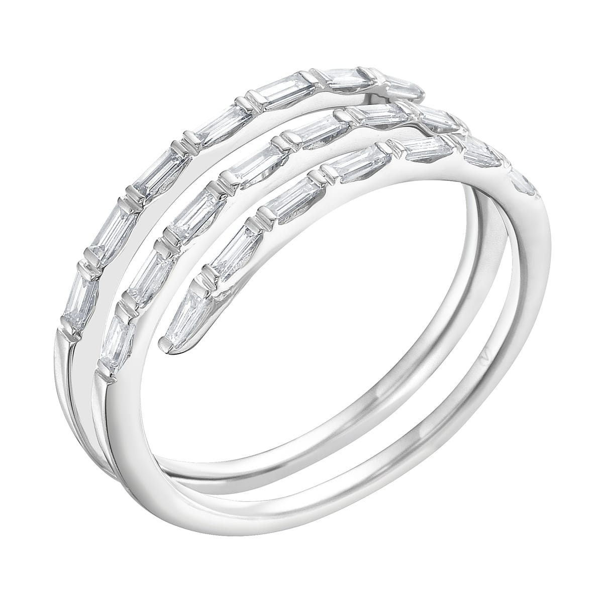 14K White Gold Diamond Ring, 0.44ct