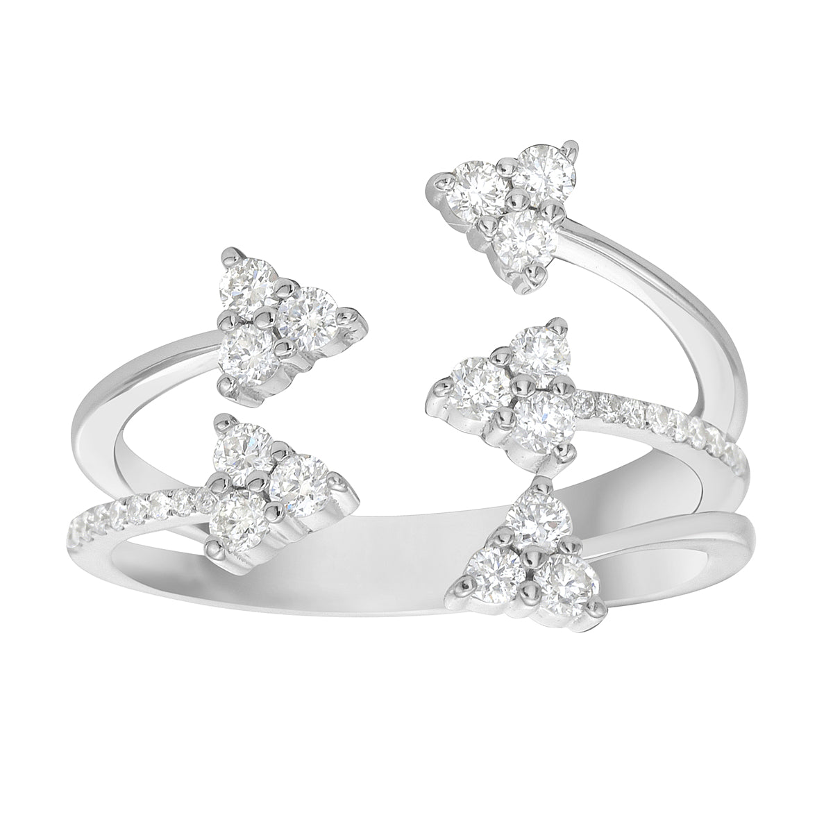 AR156099 - Ring 14KW/3.2G 15RD-0.36CT 18RD-0.06CT