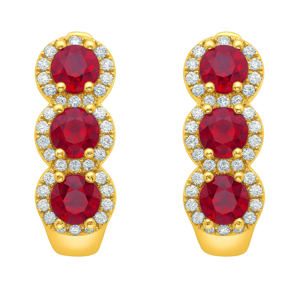 ARE155913Y - 14KY/4.5G 6RUBY-1.52CT 84RD-0.24CT