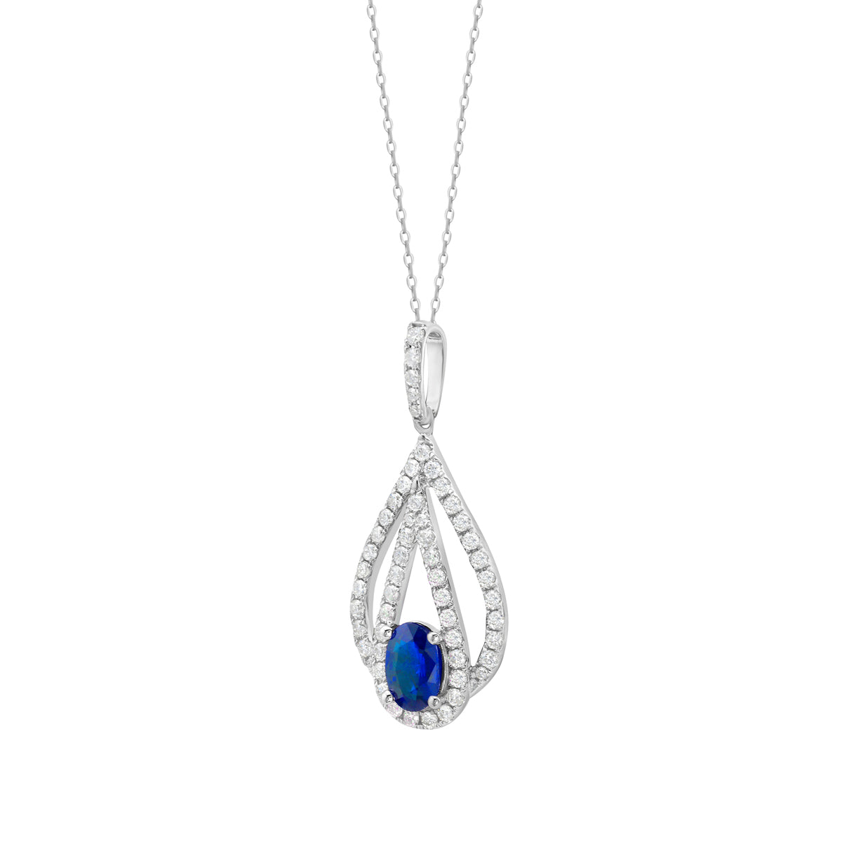 ASP155906 - Pendant 14KW/1.8G 1SAPP-0.97CT 55RD-0.56CT