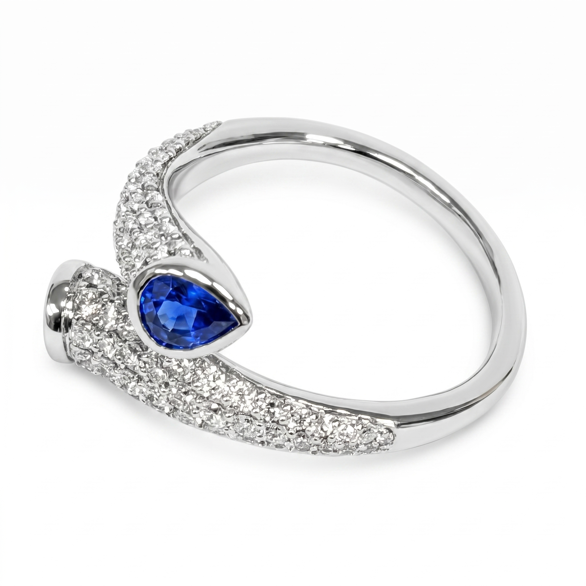 ASR157007 - Ring 14KW/3.5G 2SAPP-0.69CT 84RD-0.91CT