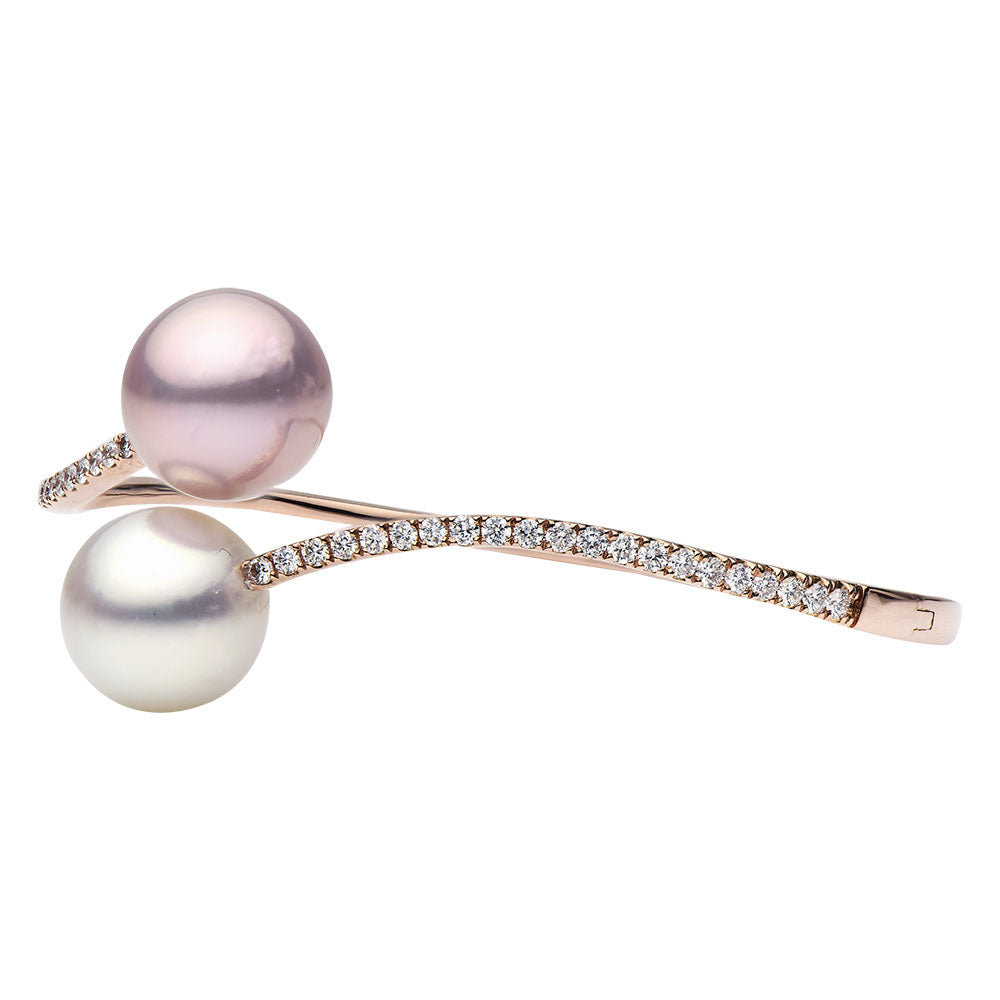 18K Rose Gold South Sea Pearl Bracelet, 12-13mm, 1.03ct