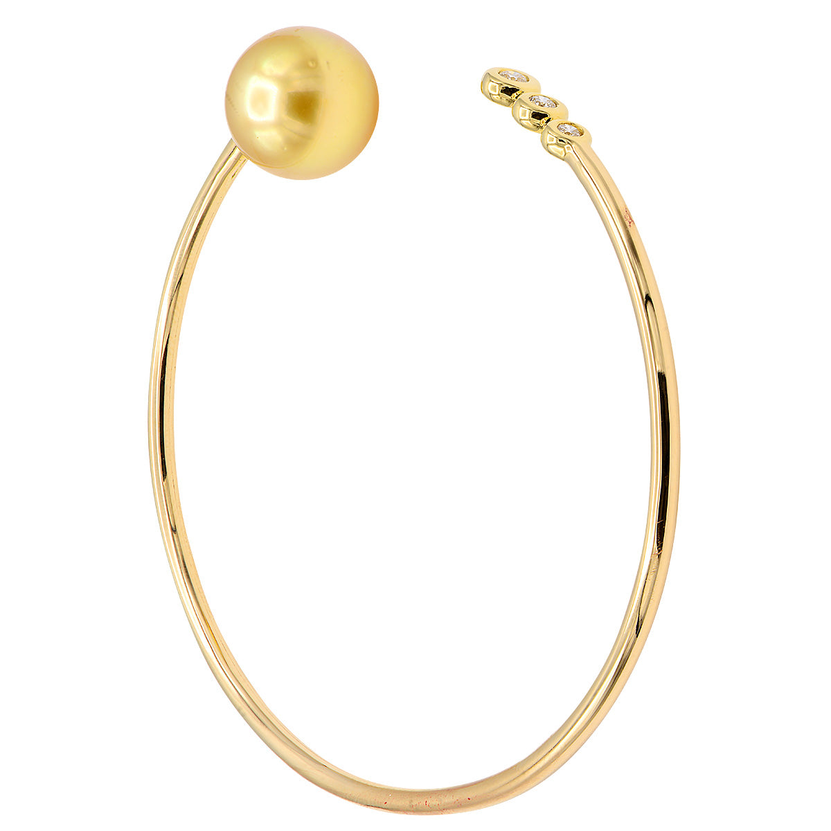 18KY Golden South Sea Pearl Bracelet, 11-12mm