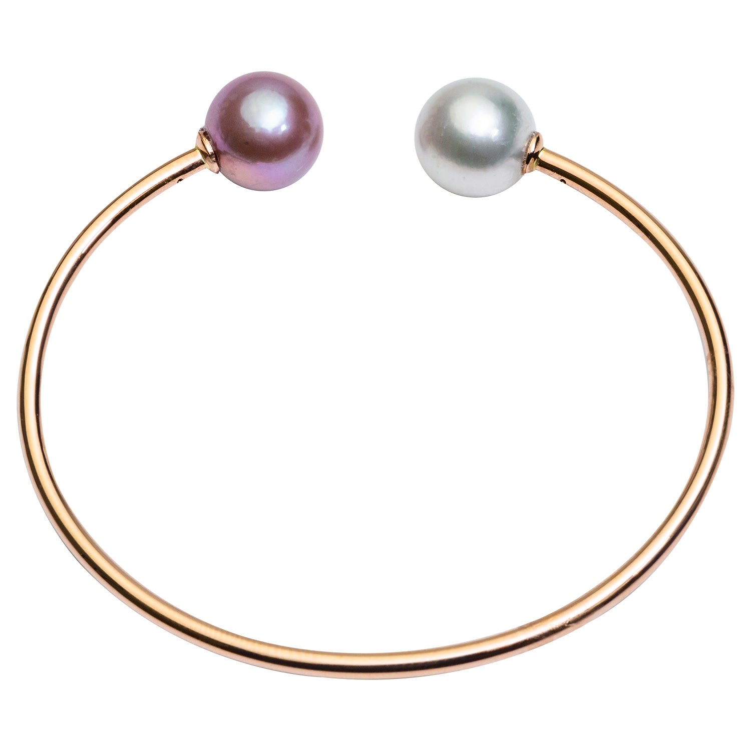 14K Rose Gold Freshwater Pearl Bracelet, 11-12mm