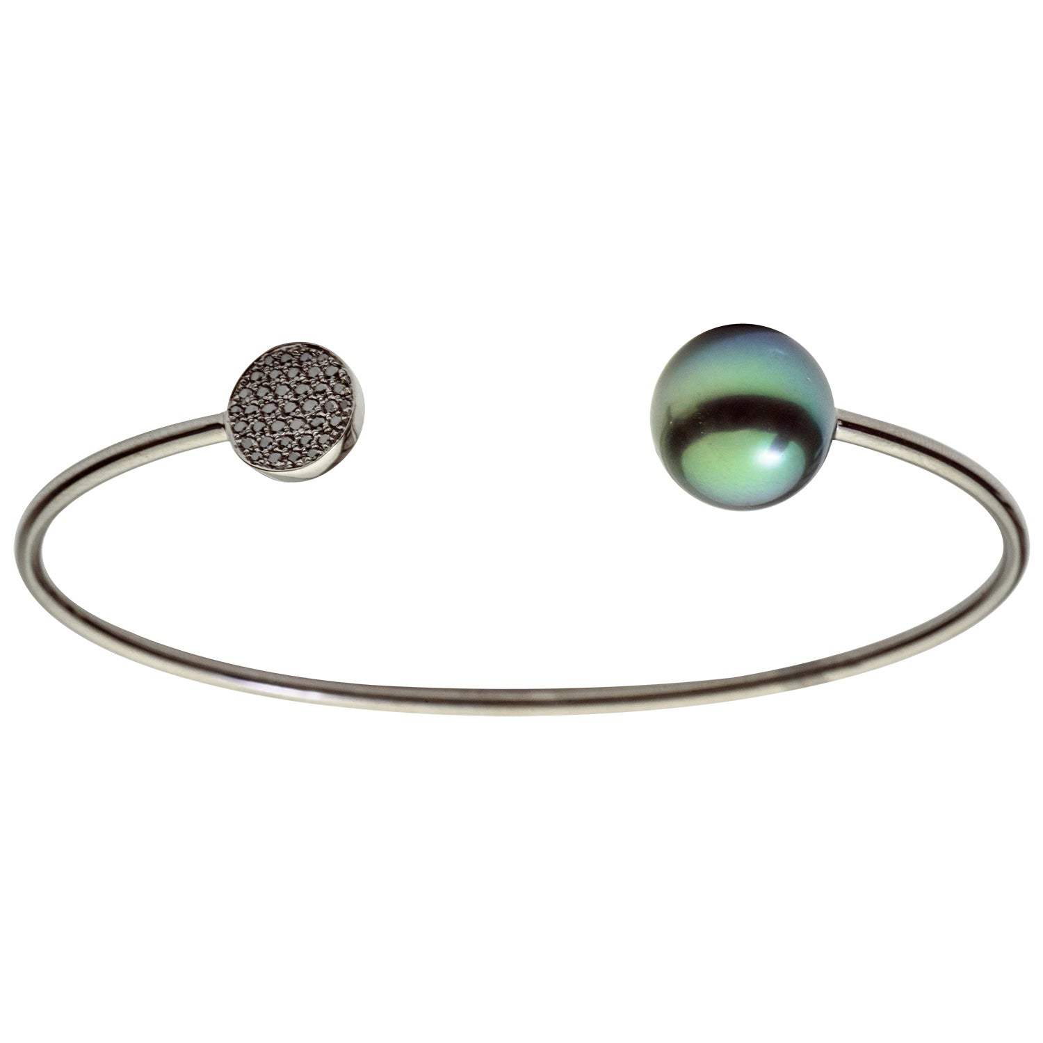 18KB Tahitian Pearl Bracelet, 11-12mm