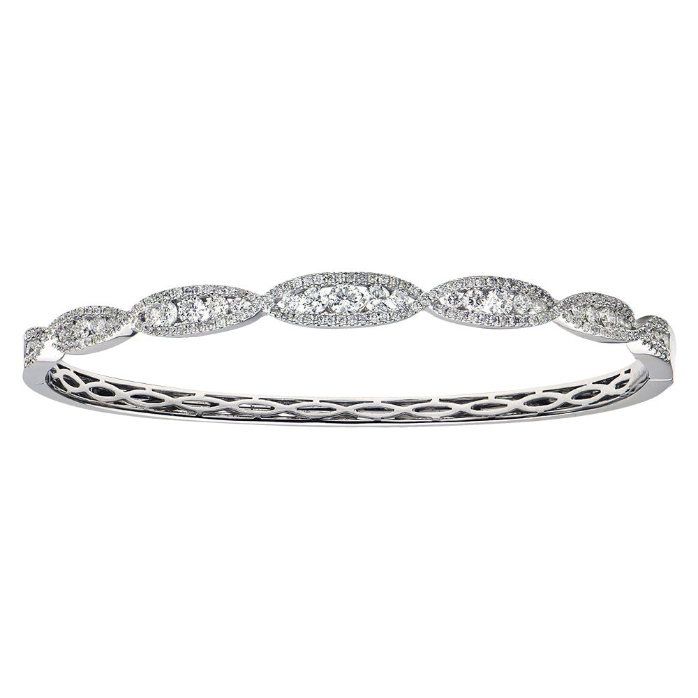 AB153578 - Bangle 14KW/10.8G 185RD-1.22CT