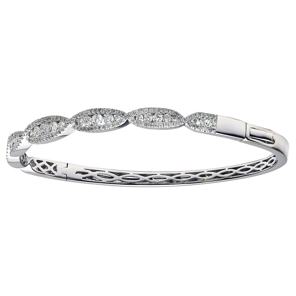 AB153578 - Bangle 14KW/10.8G 185RD-1.22CT