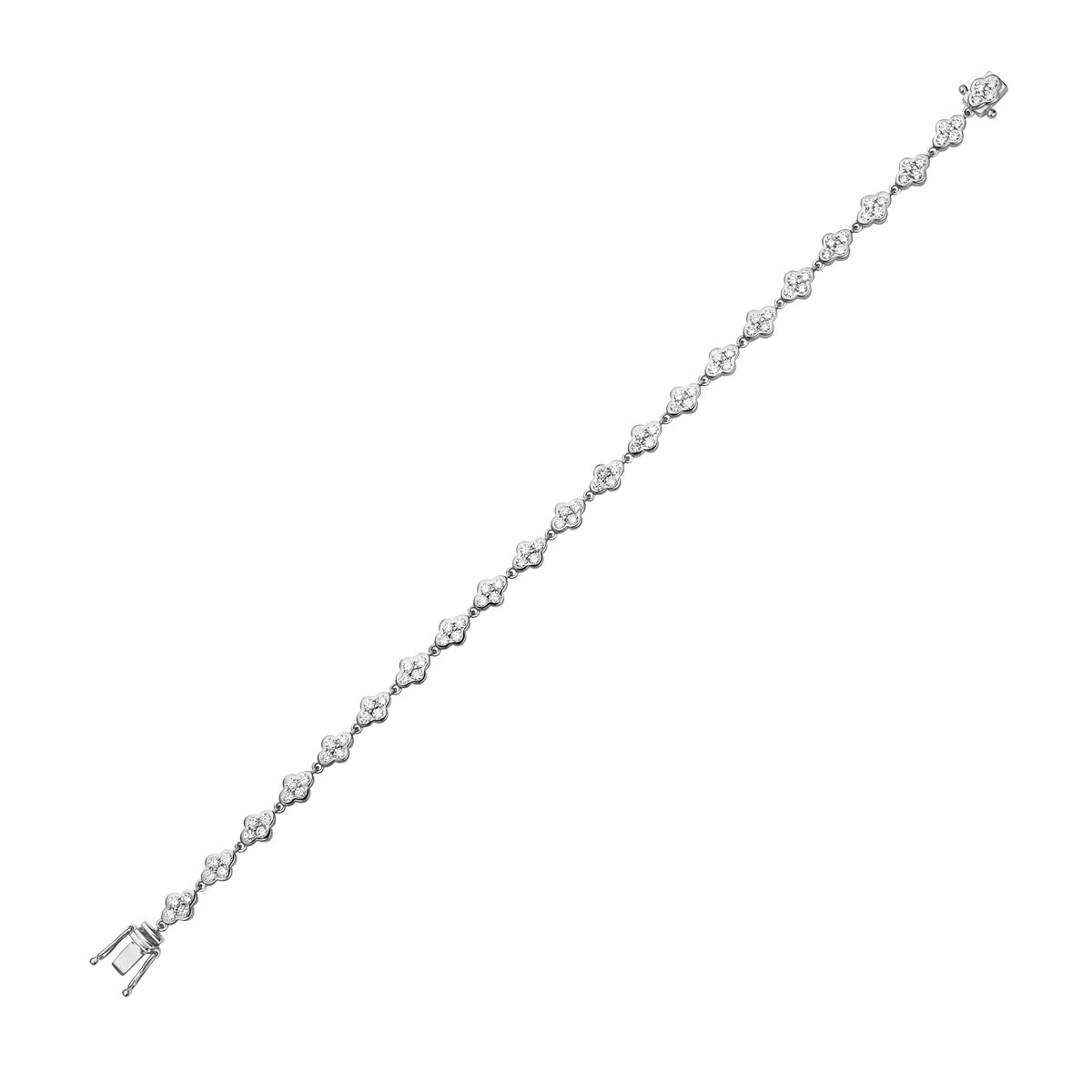 18K White Gold Diamond Bracelet, 1.83ct