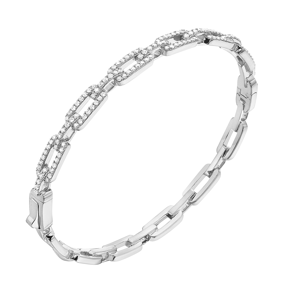 B055313 - Bracelet 18KW/15.5G 143RD-0.88CT