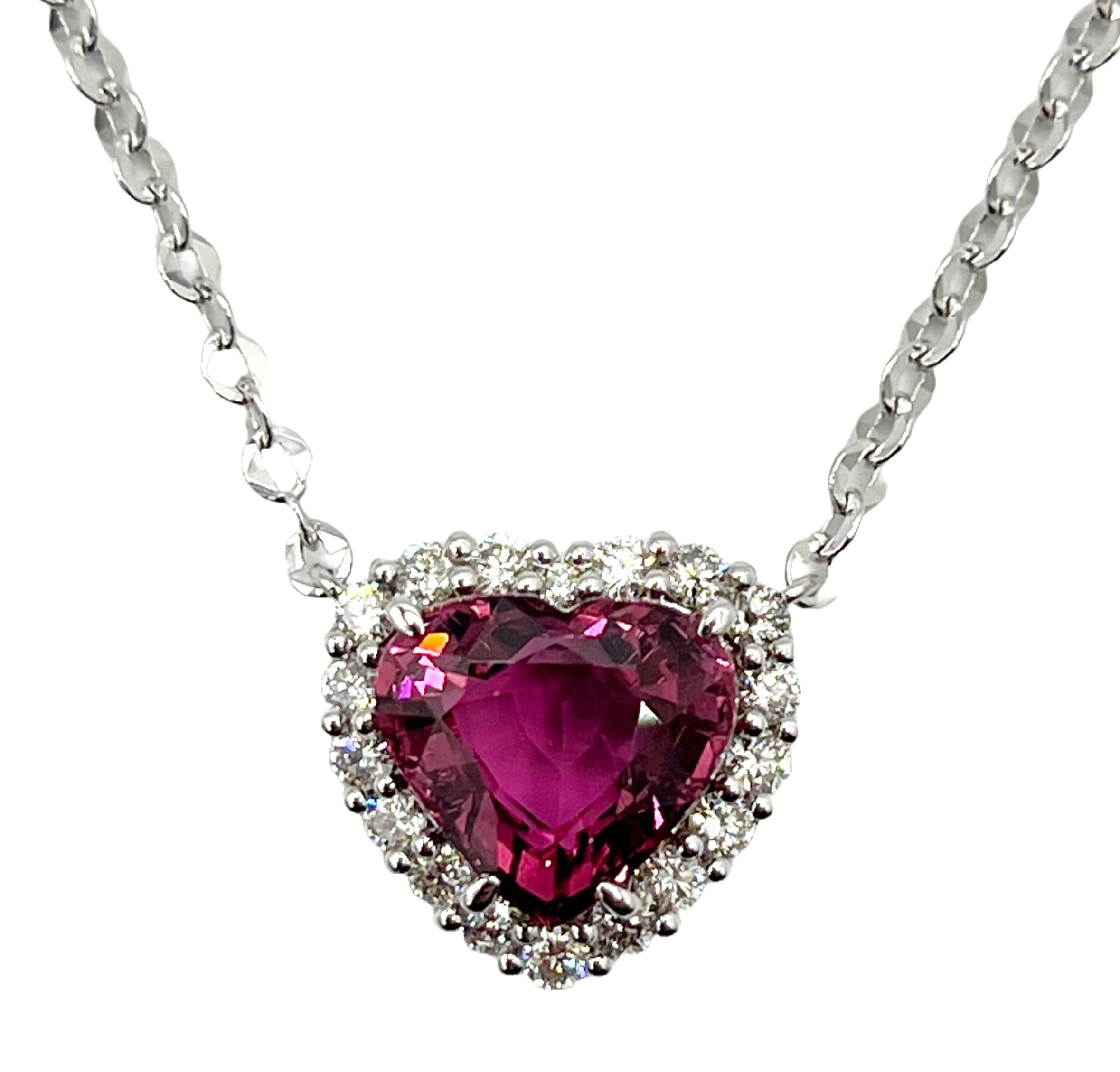 Necklace 18KW/2.4G 1TOUR-4.21CT 18RD-0.57CT