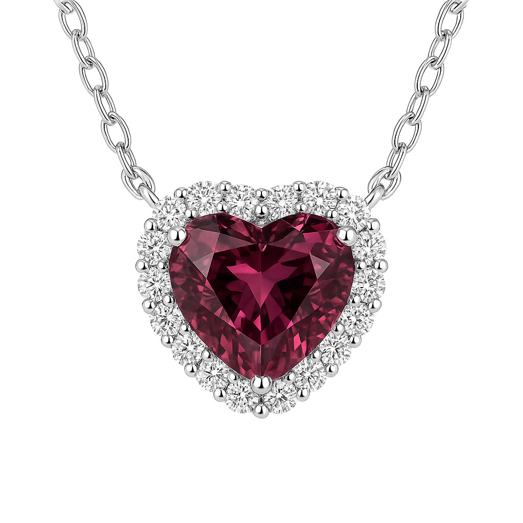 CP055587-PT - Necklace 18KW/2.9G 1TOUR-4.63CT 18RD-0.57CT
