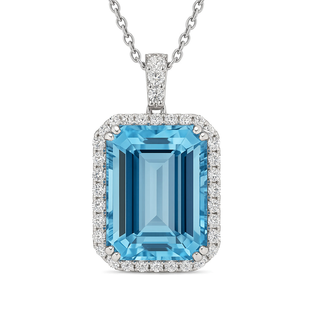 CP055882-AQ - Pendant 18KW/3.4G 1AQUA-9.26CT 42RD-0.34CT