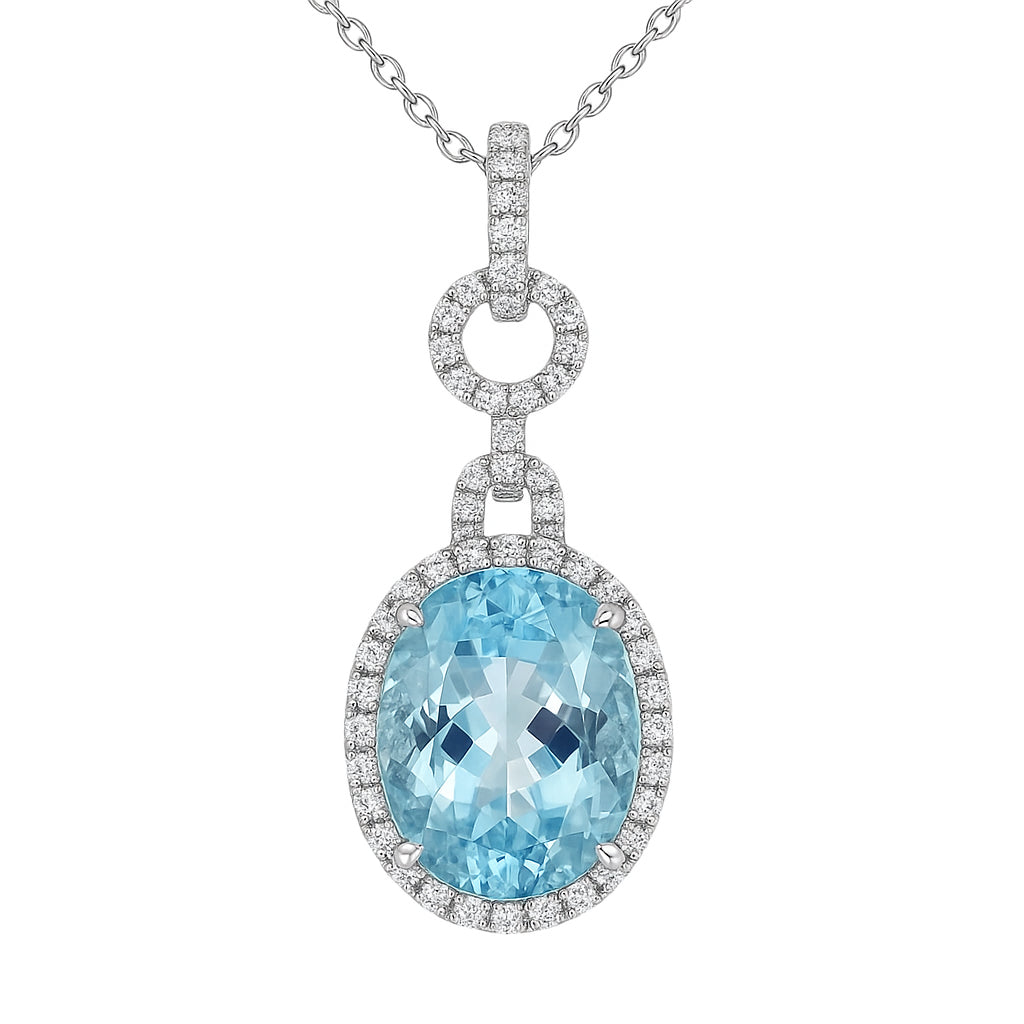 CP055886-AQ - Pendant 18KW/5.6G 1AQUA-12.33CT 65RD-0.61CT