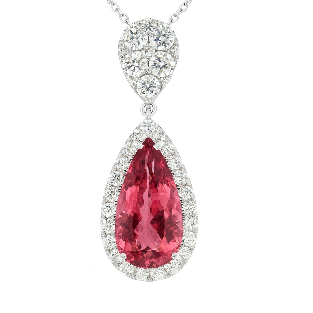CP056561-PT - Pendant 18KW/5.1G 1P.TOUR-7.98CT 5RD-0.93CT 31RD-0.84CT