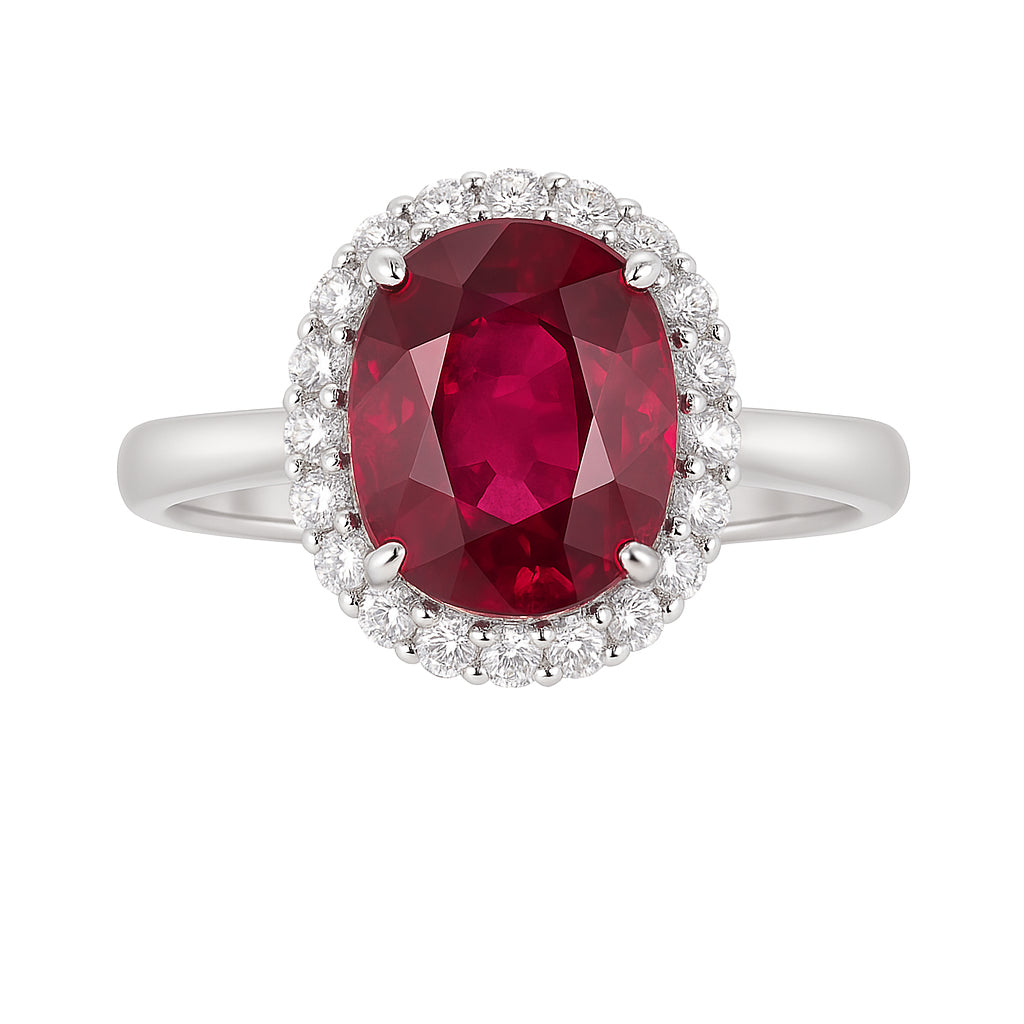 CR056555-R - Ring 18KW/4.6G 1RBLT-3.97CT 16RD-0.69CT